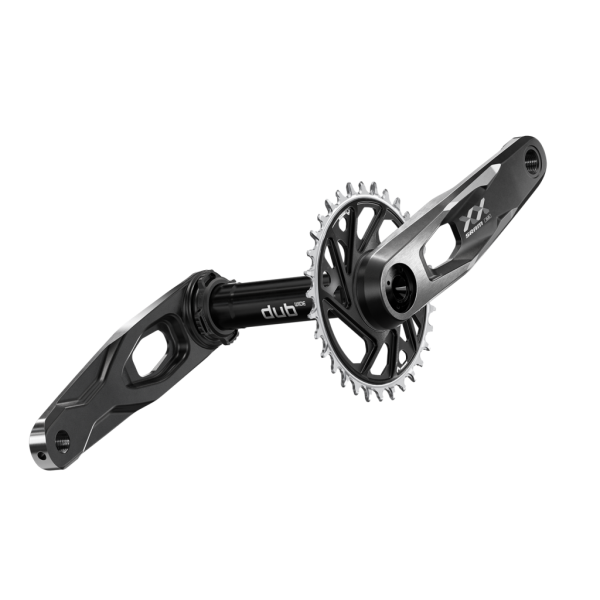SRAM Crankset XX DH AXS Transmission MTB Wide DUB CL55, black/silver