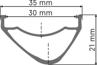 DT Swiss DT XM 1700 SPLINE Laufrad 29" CL 30 148/12 MS DEG 72 DF