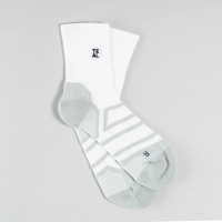 Teal Project Performance Sock Mid White/Pebble Gr. L