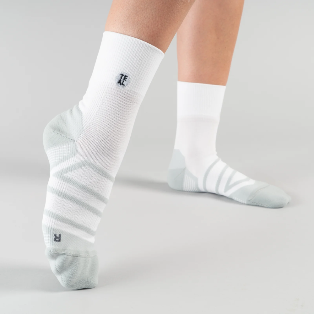 Teal Project Performance Sock Mid White/Pebble Gr. L